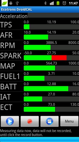 DroidCAL main activity