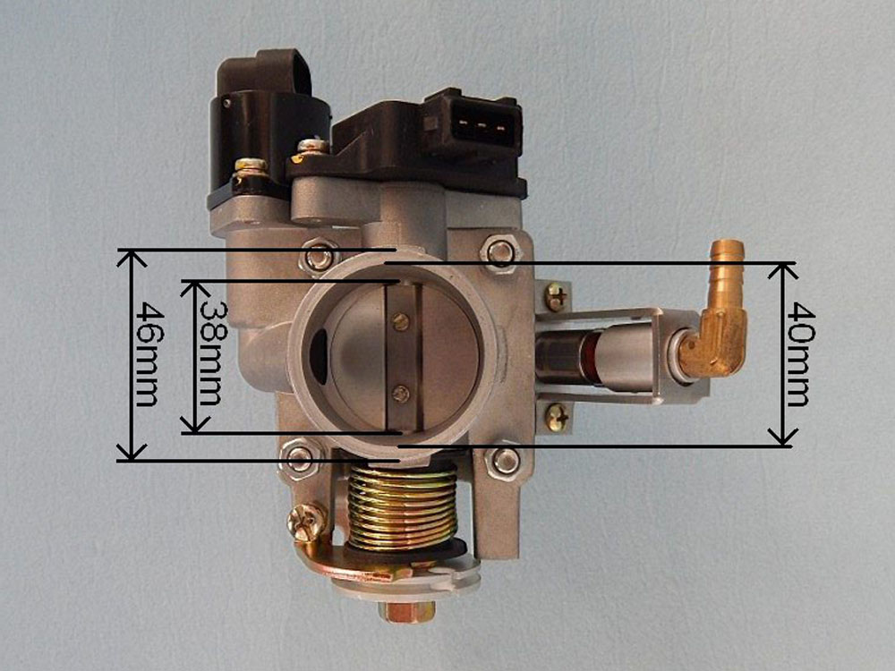 38mm throttle body - air box side